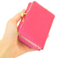 Japan Sanrio Clasp Trifold Wallet - Hello Kitty : Patent Leather Fuchsia Pink - 2