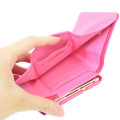 Japan Sanrio Clasp Trifold Wallet - Hello Kitty : Patent Leather Fuchsia Pink - 4