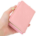 Japan Sanrio Clasp Trifold Wallet - My Melody : Patent Leather Fuchsia Pink - 2
