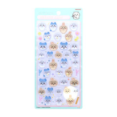 Japan Chiikawa Bonbon Drop Seal 3D Sticker - Chiikawa & Hachiware & Usagi : Blue