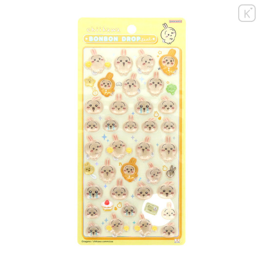 Japan Chiikawa Bonbon Drop Seal 3D Sticker - Usagi : Yellow - 1