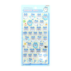 Japan Chiikawa Bonbon Drop Seal 3D Sticker - Hachiware : Blue
