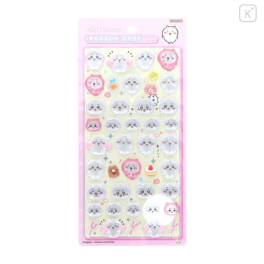 Japan Chiikawa Bonbon Drop Seal 3D Sticker - Chiikawa : Pink - 1