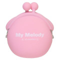 Japan Sanrio Mini Gamaguchi Clasp Silicone Pouch - My Melody - 2
