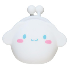 Japan Sanrio Mini Gamaguchi Clasp Silicone Pouch - Cinnamoroll