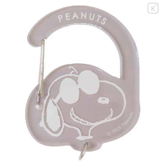 Japan Peanuts Acrylic Carabiner - Snoopy : Joe Cool Face Light - 1