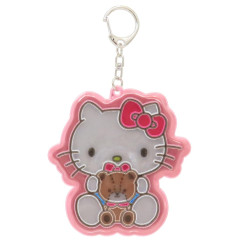 Japan Sanrio Reflector Keychain - Hello Kitty & Tiny Chum