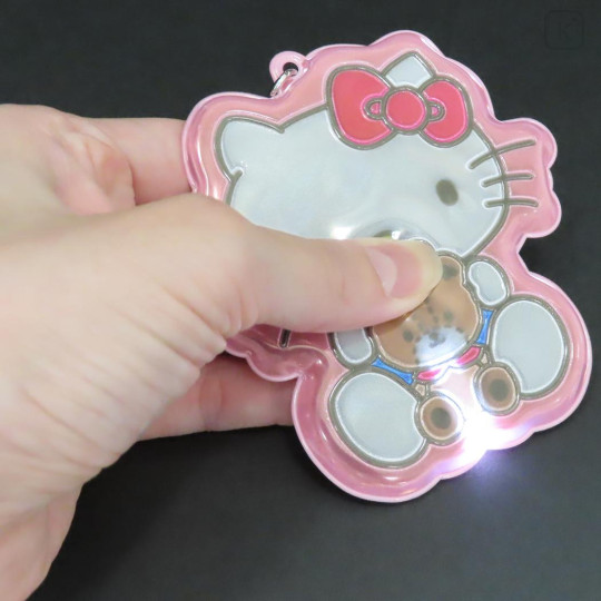 Japan Sanrio Reflector Keychain - Hello Kitty & Tiny Chum - 3