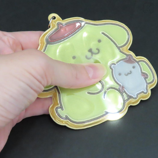 Japan Sanrio Reflective Keychain - Pompompurin : Friend - 3