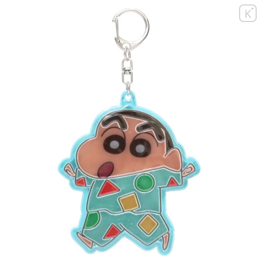Japan Crayon Shin-chan Reflector Keychain - Shinnosuke Nohara : Pajama - 1