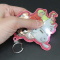 Japan Crayon Shin-chan Reflector Keychain - Shiro - 3