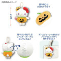 Japan Sanrio Mascot Holder Mini Plush Pouch - My Melody : Halloween Pumpkin - 3