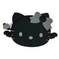 Japan Sanrio 3D Silicone Pouch - Hello Kitty : Black Angel - 1