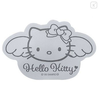 Japan Sanrio Vinyl Sticker - Hello Kitty : Black Angel Grey - 1