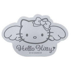 Japan Sanrio Vinyl Sticker - Hello Kitty : Black Angel Grey