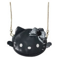 Japan Sanrio Face-shaped Shoulder Bag - Hello Kitty : Black Angel - 1