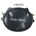 Japan Sanrio Face-shaped Shoulder Bag - Hello Kitty : Black Angel - 3