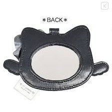 Japan Sanrio Mirror Bag Charm - Hello Kitty : Black Angel - 2