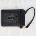 Japan Sanrio Pass Case - Hello Kitty : Black Angel Quilted - 2