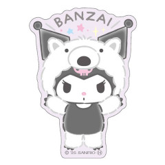 Japan Sanrio Big Sticker - Kuromi : Cheers Banzai Series Anteater