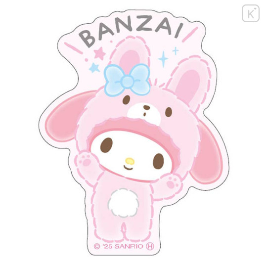 Japan Sanrio Big Sticker - My Melody : Cheers Banzai Series Rabbit - 1