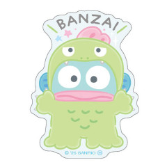 Japan Sanrio Big Sticker - Hangyodon : Cheers Banzai Series