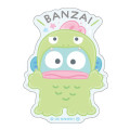 Japan Sanrio Big Sticker - Hangyodon : Cheers Banzai Series - 1