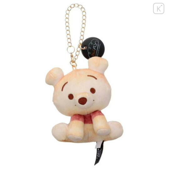 Japan Disney Mascot Holder Bag Charm - Pooh : Nui Bread Sitting - 1