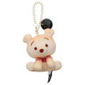 Japan Disney Mascot Holder Bag Charm - Pooh : Nui Bread Sitting - 1