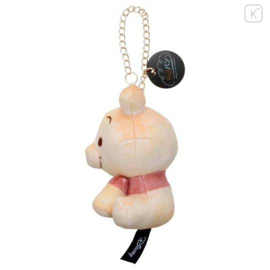 Japan Disney Mascot Holder Bag Charm - Pooh : Nui Bread Sitting - 3