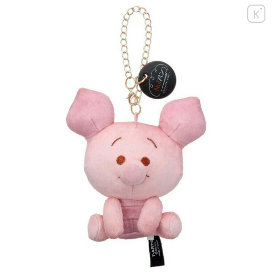Japan Disney Mascot Holder Bag Charm - Piglet : Nui Bread Sitting - 1