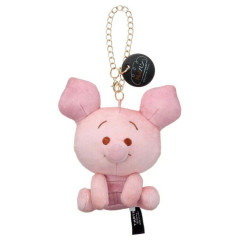 Japan Disney Mascot Holder Bag Charm - Piglet : Nui Bread Sitting