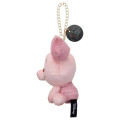 Japan Disney Mascot Holder Bag Charm - Piglet : Nui Bread Sitting - 3