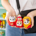 Japan Mofusand Plush Mascot Keychain - Mofusand Diner Nugget Ketchup Fries Cat - 2
