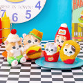 Japan Mofusand Plush Mascot Keychain - Mofusand Diner Nugget Ketchup Fries Cat - 4