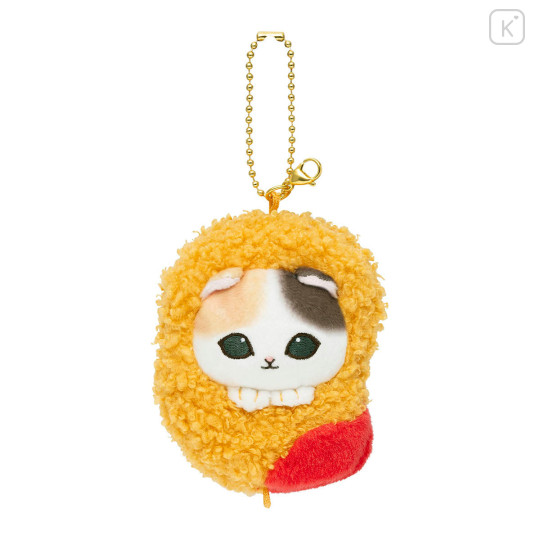 Japan Mofusand Plush Mascot Keychain - Mofusand Diner Nugget Ketchup Fries Cat - 8