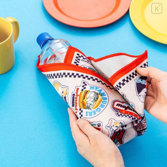 Japan Mofusand Bento Lunch Cloth - Mofusand Diner Cat - 3