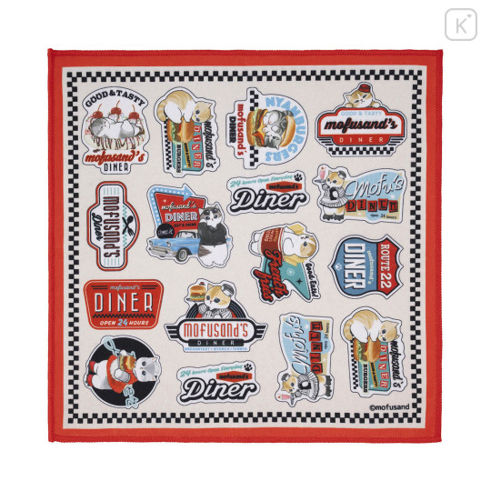 Japan Mofusand Bento Lunch Cloth - Mofusand Diner Cat - 4