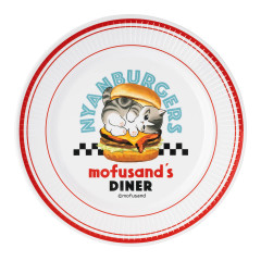 Japan Mofusand Melamine Plate - Mofusand Diner Cheese Burger Cat