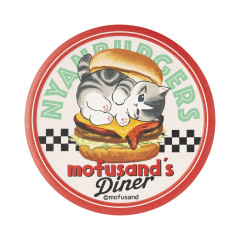 Japan Mofusand Water Absorbing Coaster - Mofusand Diner Cheese Burger Cat