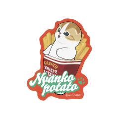 Japan Mofusand Vinyl Sticker - Mofusand Diner Fries Cat