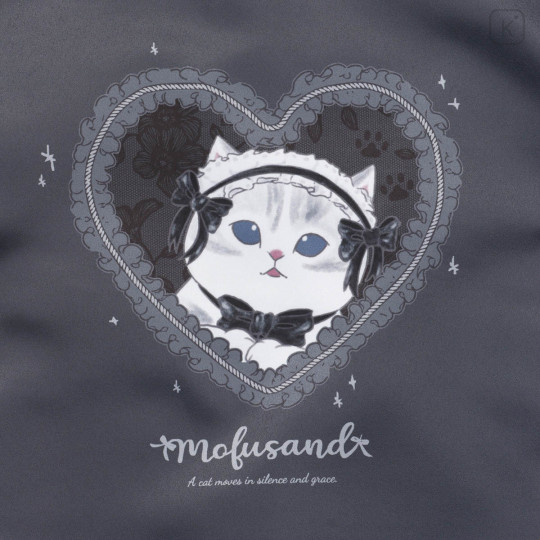 Japan Mofusand Frill Tote Bag - Ballet Core Black - 4