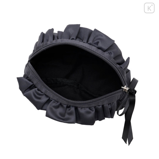 Japan Mofusand Frill Cosmetic Pouch - Ballet Core Black - 7