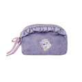 Japan Mofusand Frill Cosmetic Pouch - Ballet Core Purple - 1