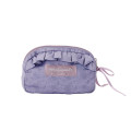 Japan Mofusand Frill Cosmetic Pouch - Ballet Core Purple - 5