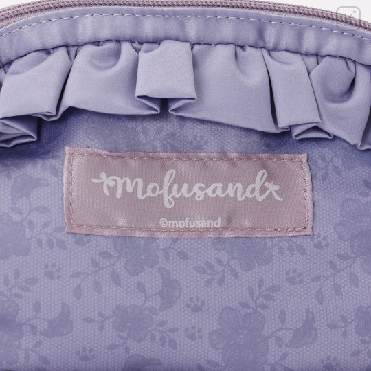Japan Mofusand Frill Cosmetic Pouch - Ballet Core Purple - 6