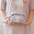 Japan Mofusand Frill Cosmetic Pouch - Ballet Core Purple Pink - 2