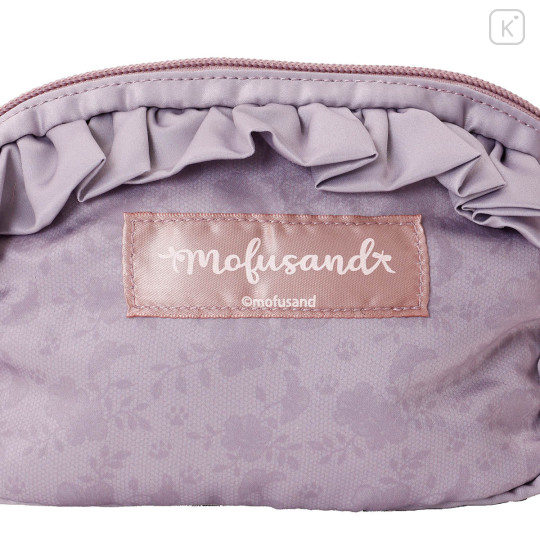 Japan Mofusand Frill Cosmetic Pouch - Ballet Core Purple Pink - 6