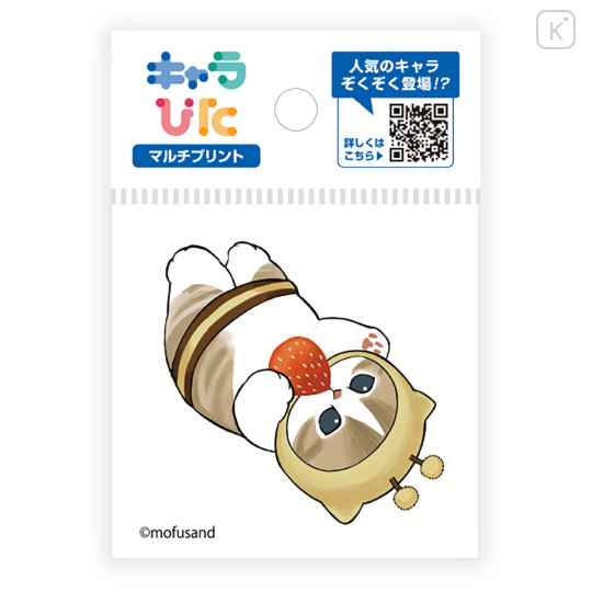 Japan Mofusand Charapita Iron Print Mini - Cat : Bee Nyan Strawberry - 1