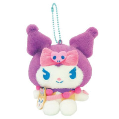 Japan Sanrio Mascot Holder - Kuromi : Retro Japanese Candy Kuppy Ramune